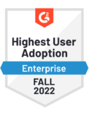 Highest User Adoption Enterprise Fall 2022