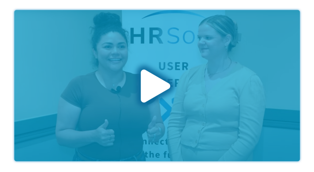 Video link showing two women reviewing HRSoft solutions
